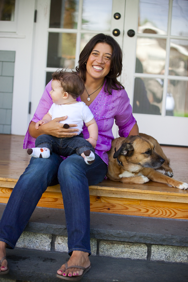 Me Ra Koh with Baby and Dog